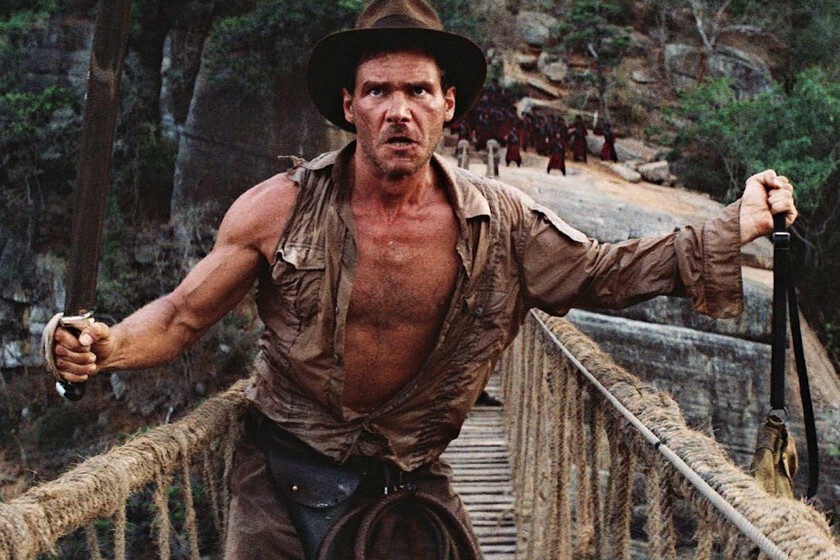 Si paras Indiana Jones y el Templo Maldito en el minuto 108:50 verás que el arqueólogo más famoso del mundo es básicamente inmortal