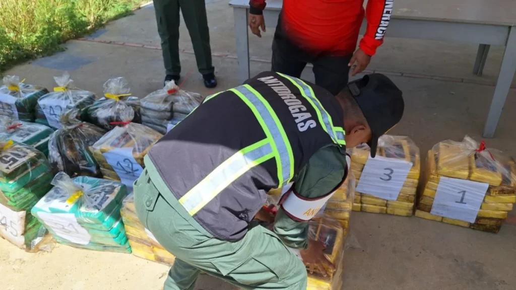 Superintendencia Nacional Antidrogas incineran 1.502 kilogramos de cocaína en La Guaira