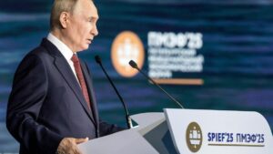 Vladimir Putin en el Foro Económico de San Petersburgo