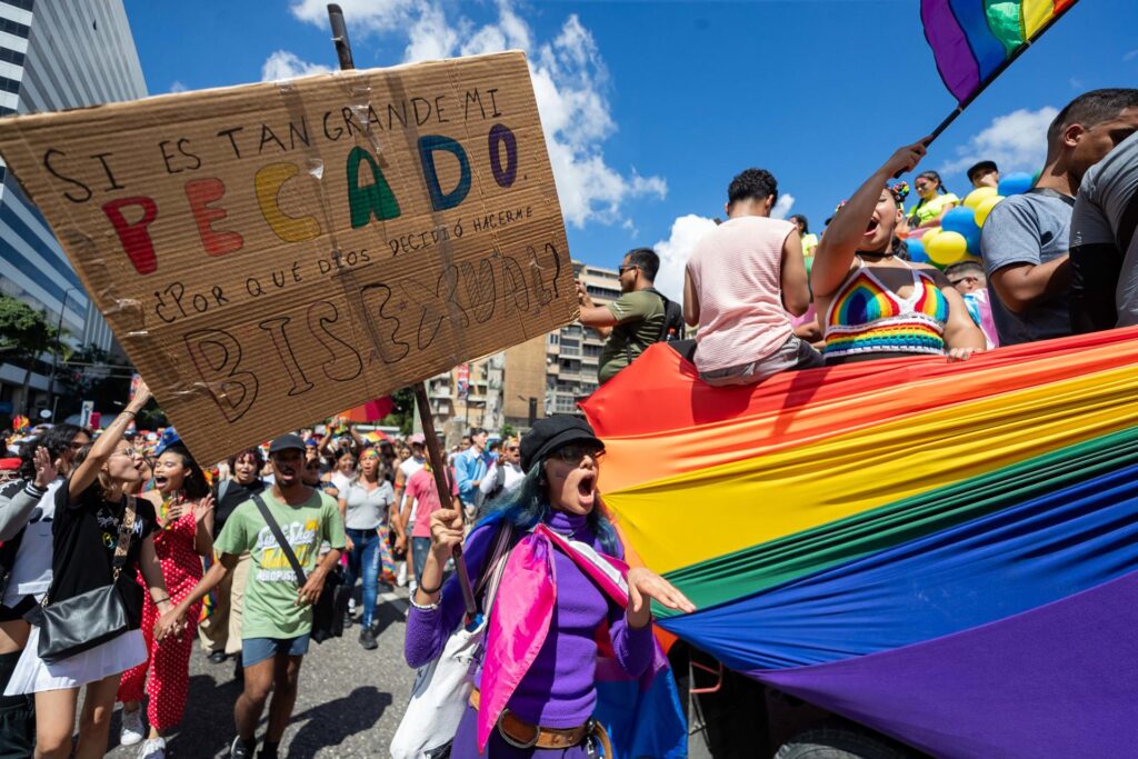 Venezolanos marcharon en Caracas para exigir avances en derechos de la comunidad Lgbti