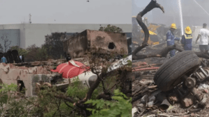 Video muestra el momento exacto del despegue y choque del avión accidentado en India