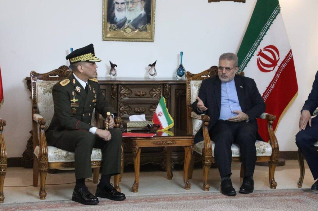 la confabulación entre el jefe del Ceofanb y el embajador de Irán en Caracas