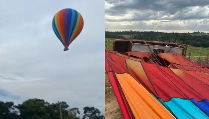mujer embarazada murió al caer globo aerostático en Sao Paulo