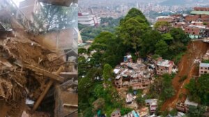 nuevo deslizamiento de tierra en Villatina, donde hay evacuación por riesgo