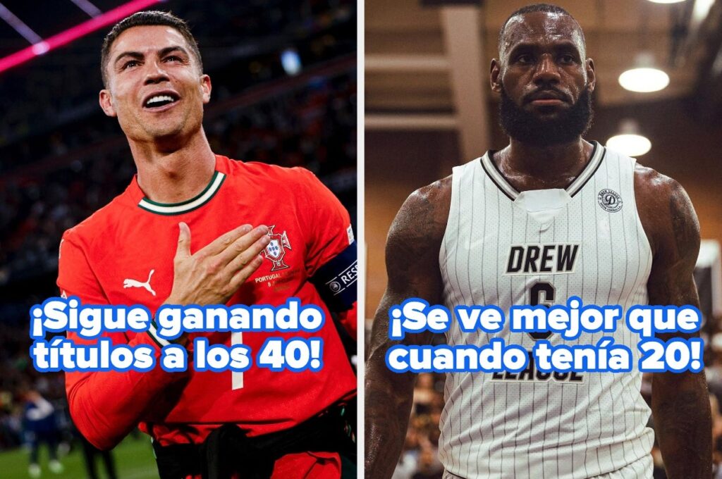 Atletas veteranos Cristiano Ronaldo LeBron James 40 años