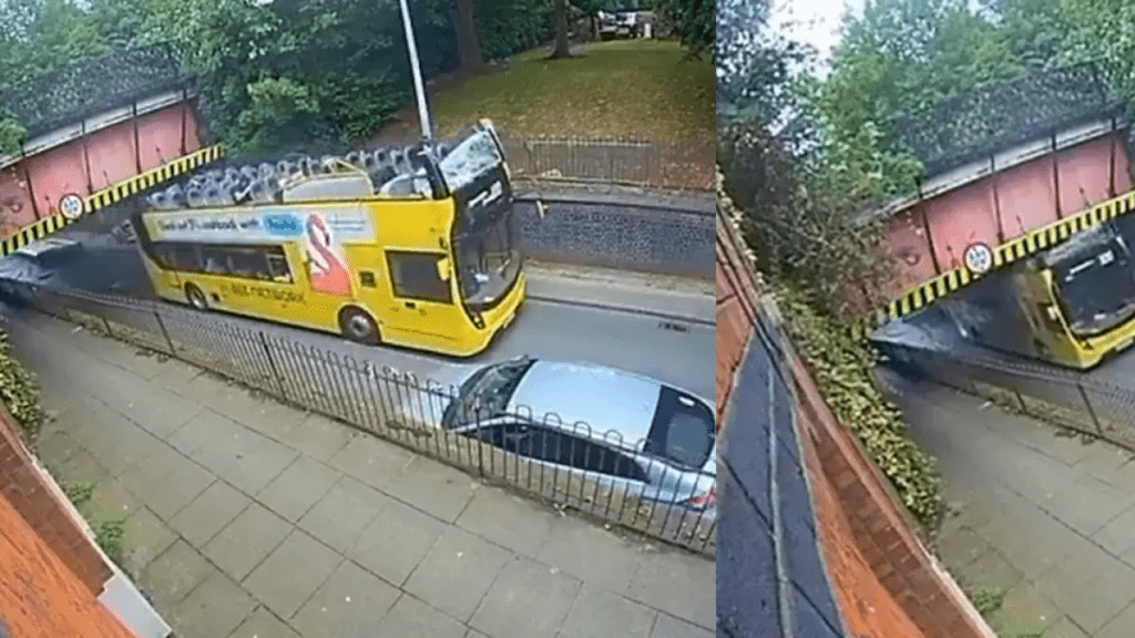 Autobús de dos pisos choca contra puente en Inglaterra y deja 20 personas heridas