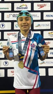 CAMPEÓN NACIONAL EN LOS 50 METROS ACUÁTICOS