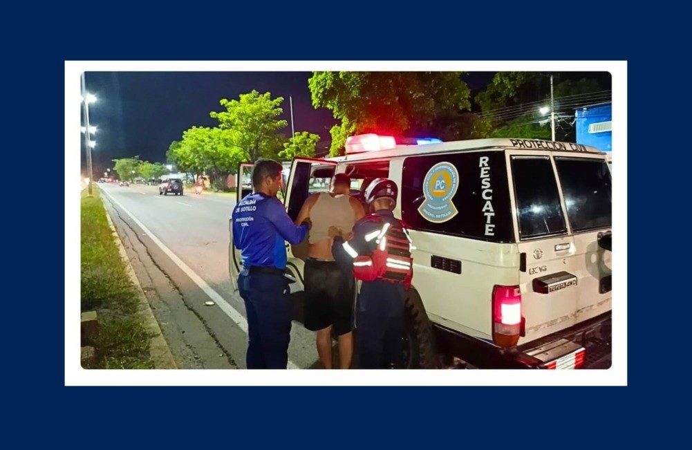 Camión Iveco colisionó contra camioneta Cherokee en la Av. Argimiro Gabaldón sentido Barcelona - Puerto La Cruz