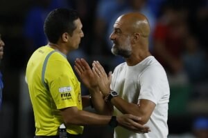 Chus Mateo y Pep Guardiola