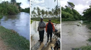 Crecida del río Aroa afecta 55 viviendas en Falcón
