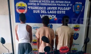Detenidos tres jóvenes por realizar “pique” de motos y maniobras peligrosas en Zulia