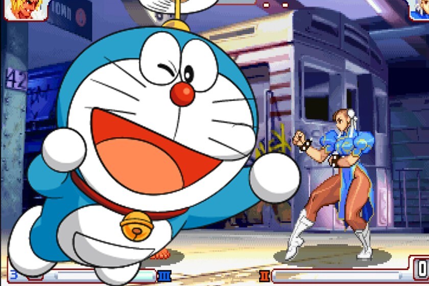 Doraemon ha estado escondido en un escenario de Street Fighter desde el año 1999. Décadas después, es posible encontrarlo sin hackear el juego
