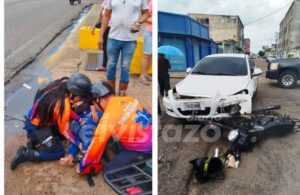 Dos accidentes con moto se registraron la tarde del sábado en El Tigre