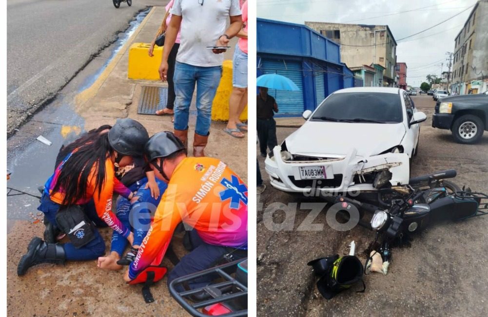 Dos accidentes con moto se registraron la tarde del sábado en El Tigre