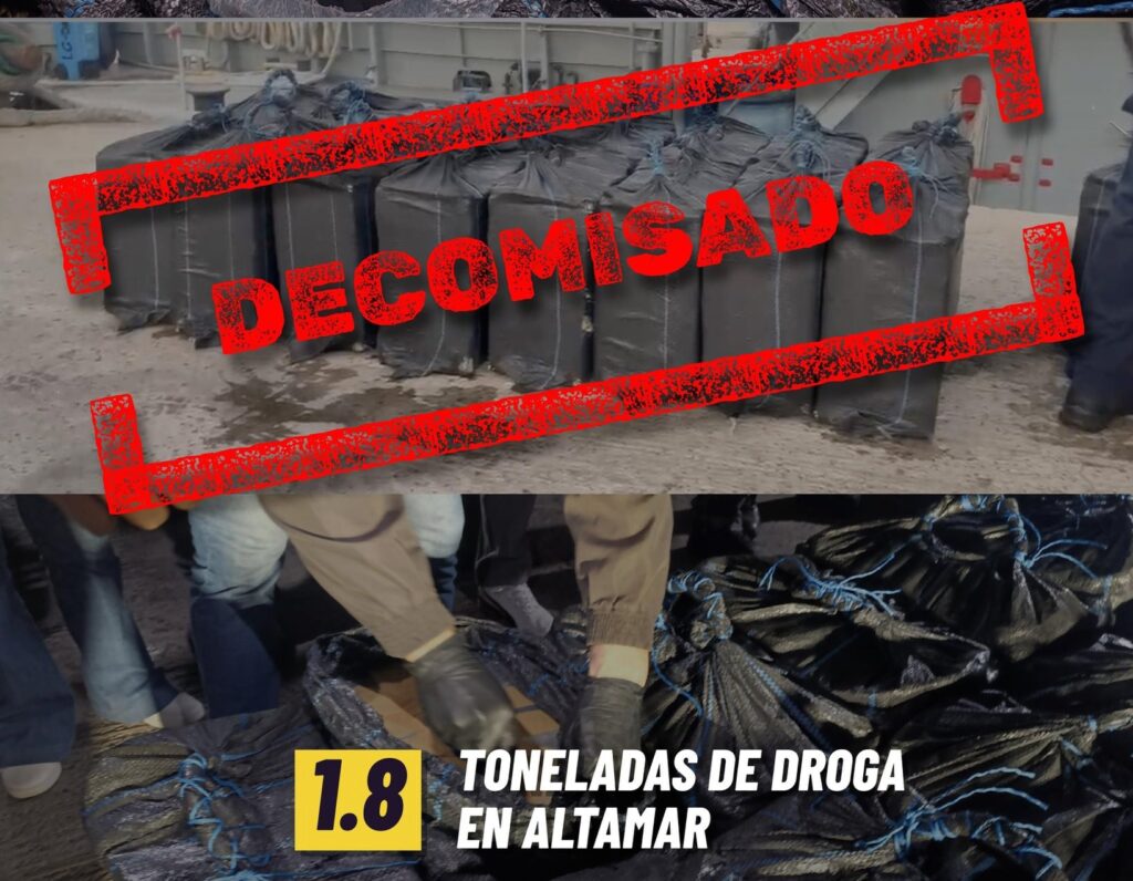 Ecuador decomisa 1,8 toneladas de droga en altamar - AlbertoNews