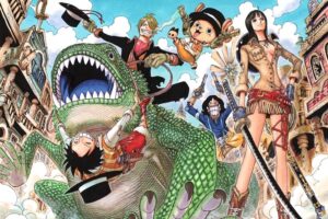 Eiichiro Oda tiene un dibujo inspirado en sí mismo en un capítulo del manga de One Piece junto a dos leyendas del manga y el anime
