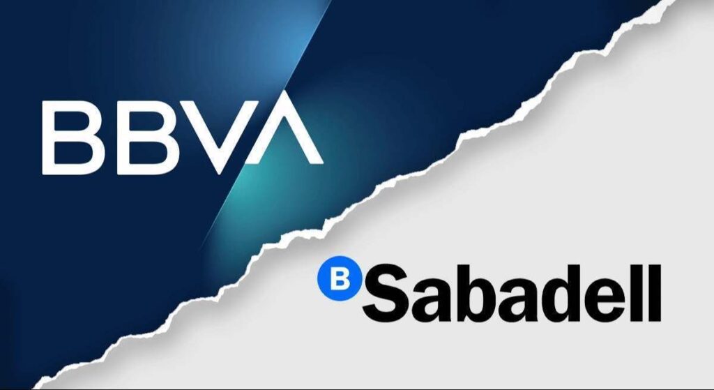 El mercado lleva la oferta del BBVA a su mayor brecha histórica frente al valor de Sabadell