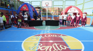 Entregan cancha deportiva rehabilitada en Vista al Mar