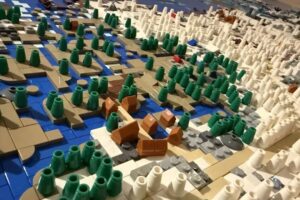 Este fan incondicional de Skyrim ha recreado su mapa al completo con una obra alucinante formada por 73.000 piezas de LEGO