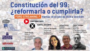 Foro streaming defiende la Constitución de 1999