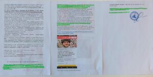 Imágenes del 'Informe sobre los objetivos del uso de los subsidios' de 2024 enviado por Aleksándr Chepurnoy donde habla de crear un "pool de periodistas y abogados españoles leales" a Rusia  y se enorgullece de sus campañas de inluencia.