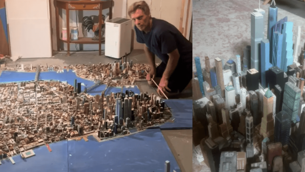 Hombre pasó 21 años creando una réplica a escala de la ciudad de Nueva York: ‘Simplemente construía y construía’