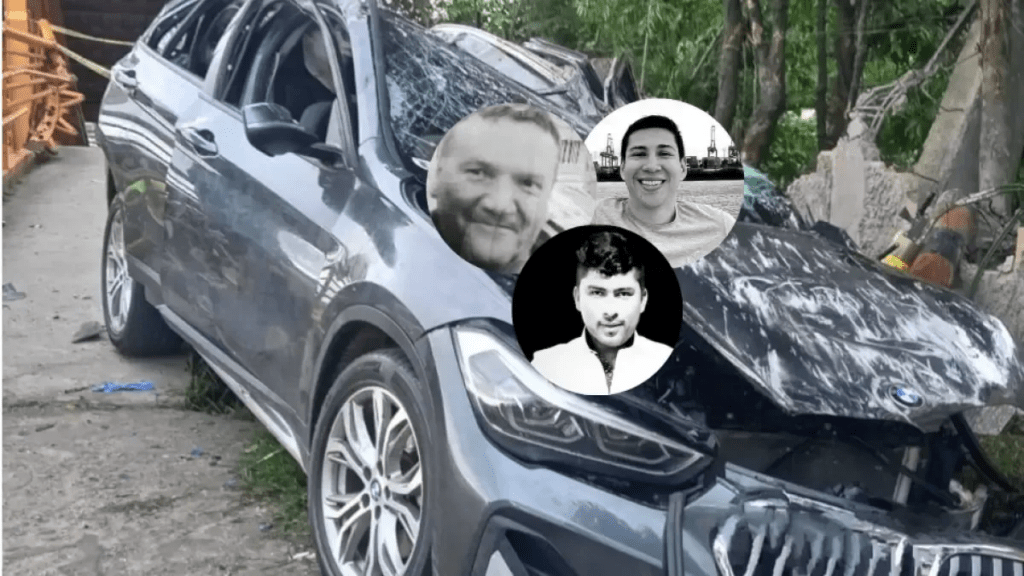 Identifican a tres hombres que murieron en aparatoso accidente cuando iban en una camioneta BMW por vía de Boyacá