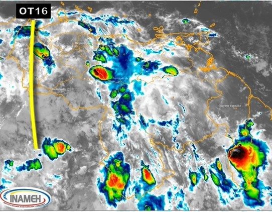 Inameh alerta sobre chubascos y tormentas eléctricas en varias regiones del país este #12Jul