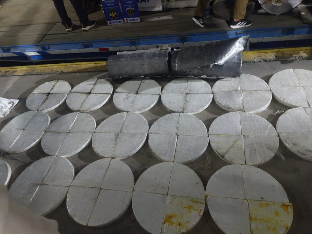 Incautaron 168,46 kilos de cocaína durante un operativo conjunto entre la Fiscalía y la Policía de Perú