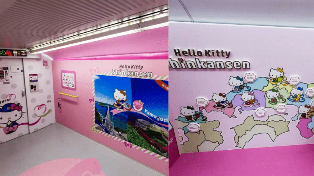 Japón tiene un tren bala temático de Hello Kitty y así puede viajar de Osaka a Fukuoka con estilo kawaii