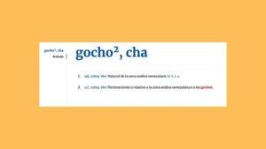 La RAE incorporó el término “gocho” como gentilicio de los Andes venezolanos