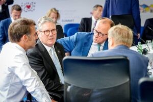 Los líderes de Alemania, Francia y Reino Unido dicen que «ha llegado la hora» de terminar con la guerra de Gaza | europapress.es