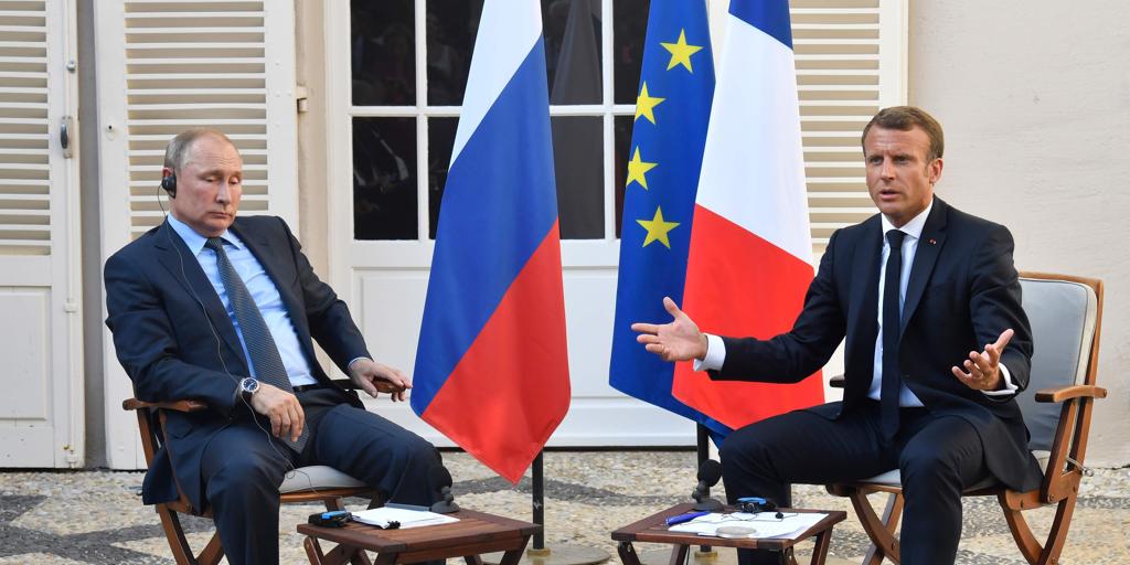 Macron pide un alto el fuego a Putin «lo antes posible» en su primera llamada telefónica desde 2022