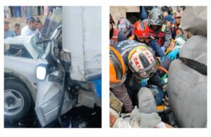 Miranda: Colisión múltiple en Filas de Mariche deja una fallecida y 17 lesionados