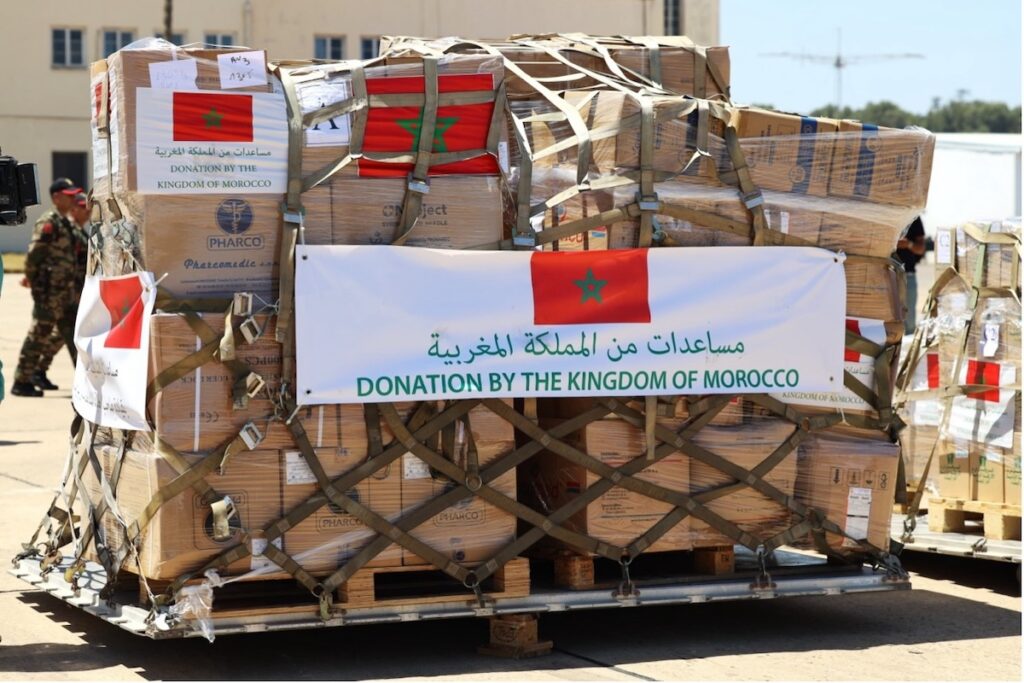 Mohamed VI de Marruecos ordena enviar 180 toneladas de ayuda humanitaria y médica a Gaza - AlbertoNews