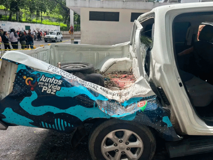 Muere un policía al caer un árbol sobre su patrulla