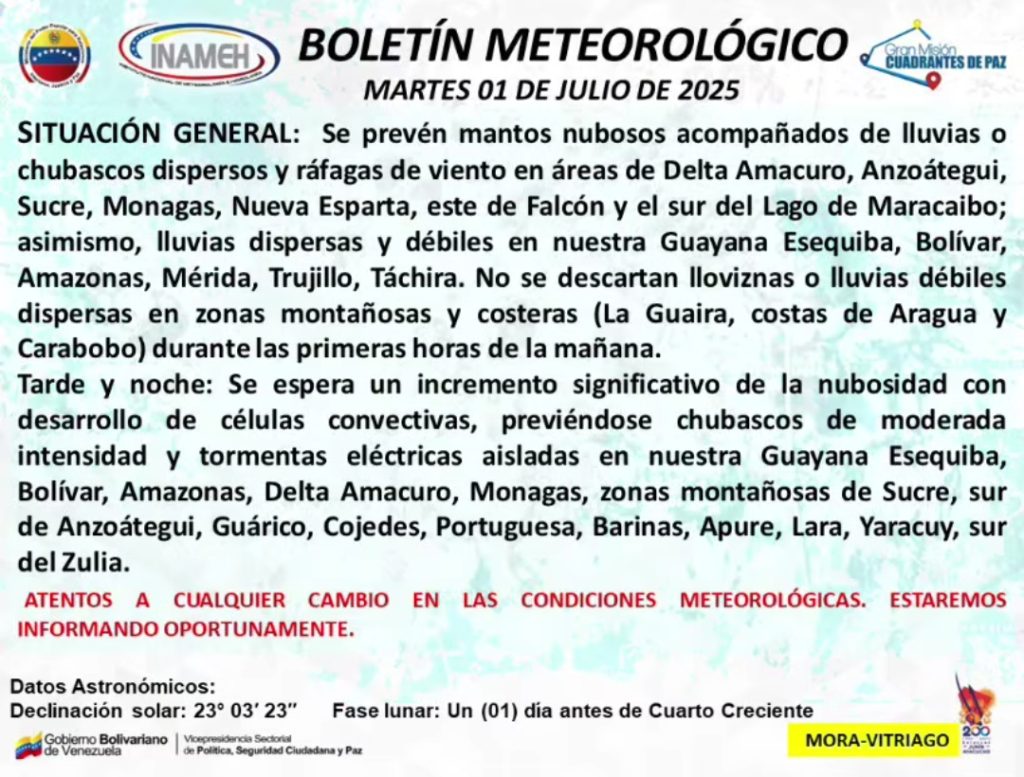 Onda tropical N°11 causa lluvias en la región central del país