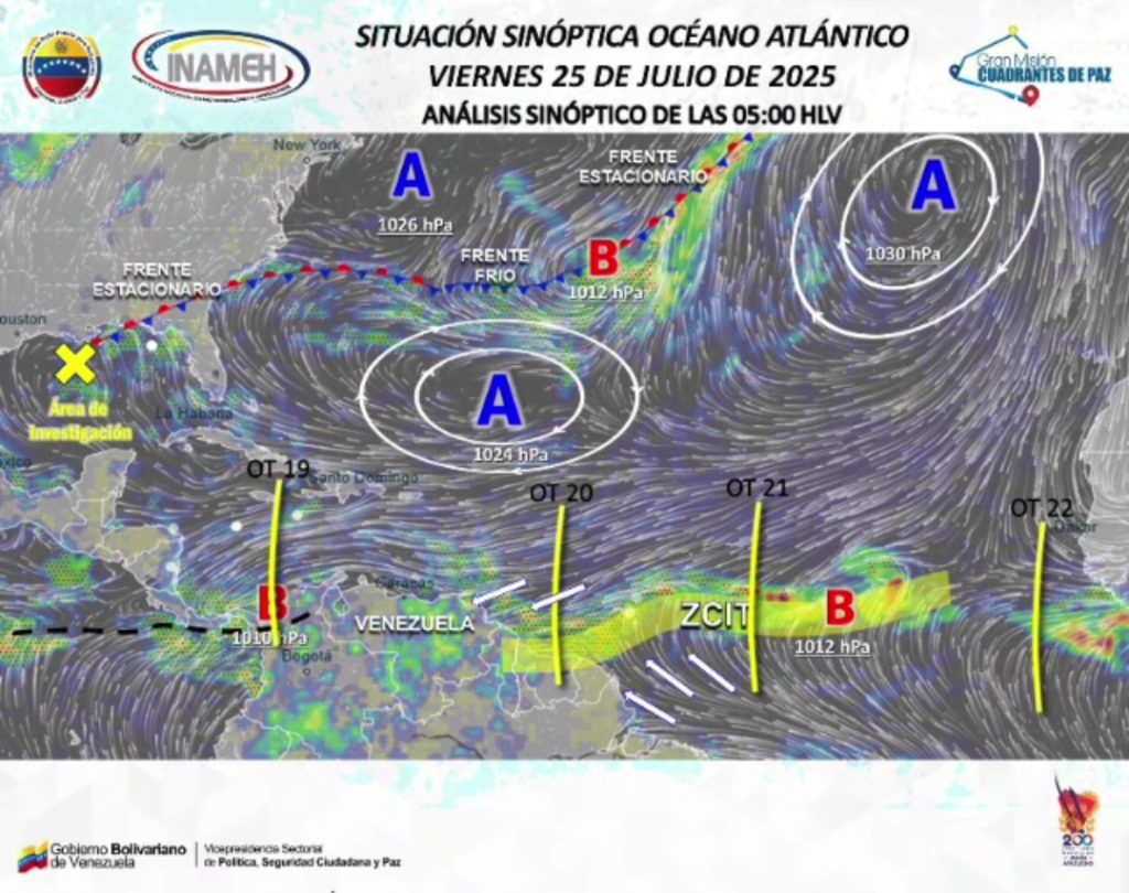 Onda tropical Nº 20 llegará al país en las próximas horas