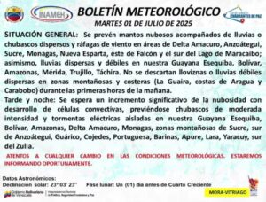 Onda tropical N°11 causa lluvias en la región central del país