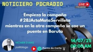 PDCRadio con Nicmer Evans | «Acta Mata Servilleta»