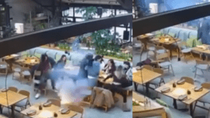 Pánico en un restaurante de México por la explosión de una batería portátil