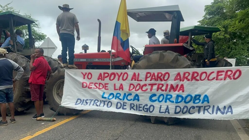 Paro arrocero en Colombia hoy 15 de julio