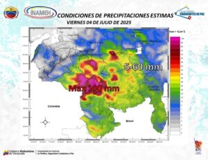 Paso de la onda tropical número 12 genera lluvias en varias regiones de Venezuela este #4Jul