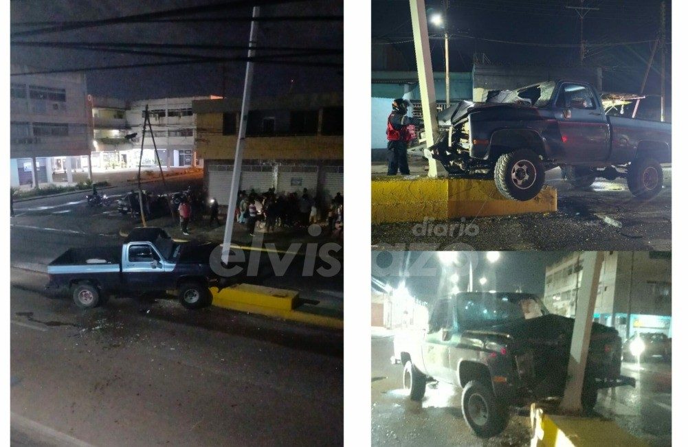 Pick up Chevrolet se estrelló contra un poste de la Av. Francisco de Miranda cerca del CC Coloso