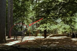 Si pausas Harry Potter y el Prisionero de Azkaban en el minuto 34:12, verás que Buckbeak también tiene sus propias necesidades