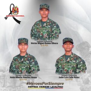 Tres militares muertos en ataque con drones en Norte de Santander