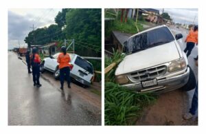 Una Explorer por poco cae al Canal de Las Delicias la madrugada del sábado 5Jul