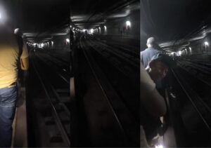 Usuarios caminaron más de una hora por los túneles