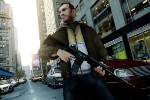 el salto entre GTA 3 y GTA IV fue tan bestia que solo necesitas ver sus guiones para darte cuenta