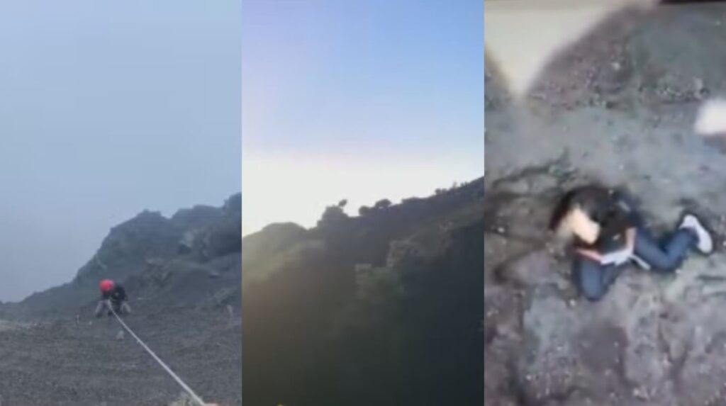 los primeros intentos de rescatar a la turista brasileña que murió en un volcán de Indonesia